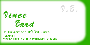 vince bard business card